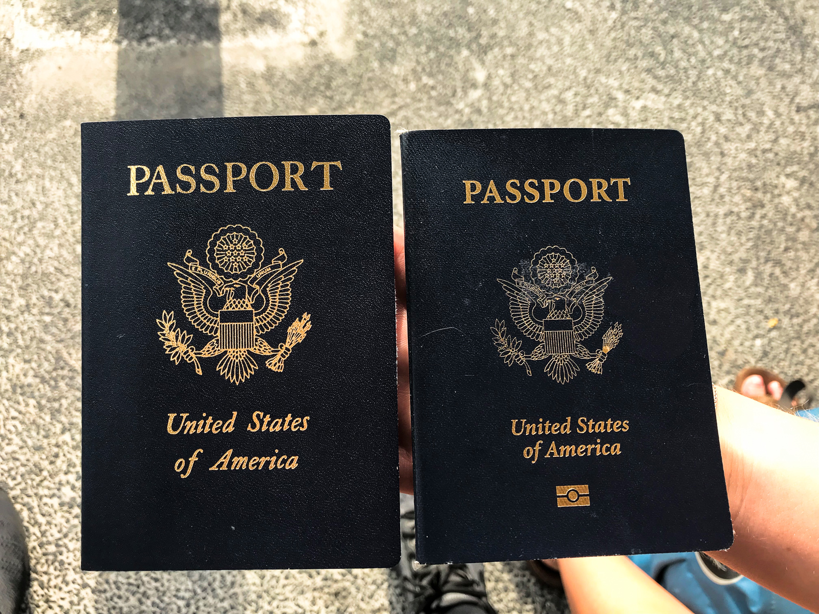 United States Emergency Passport and Normal Passport