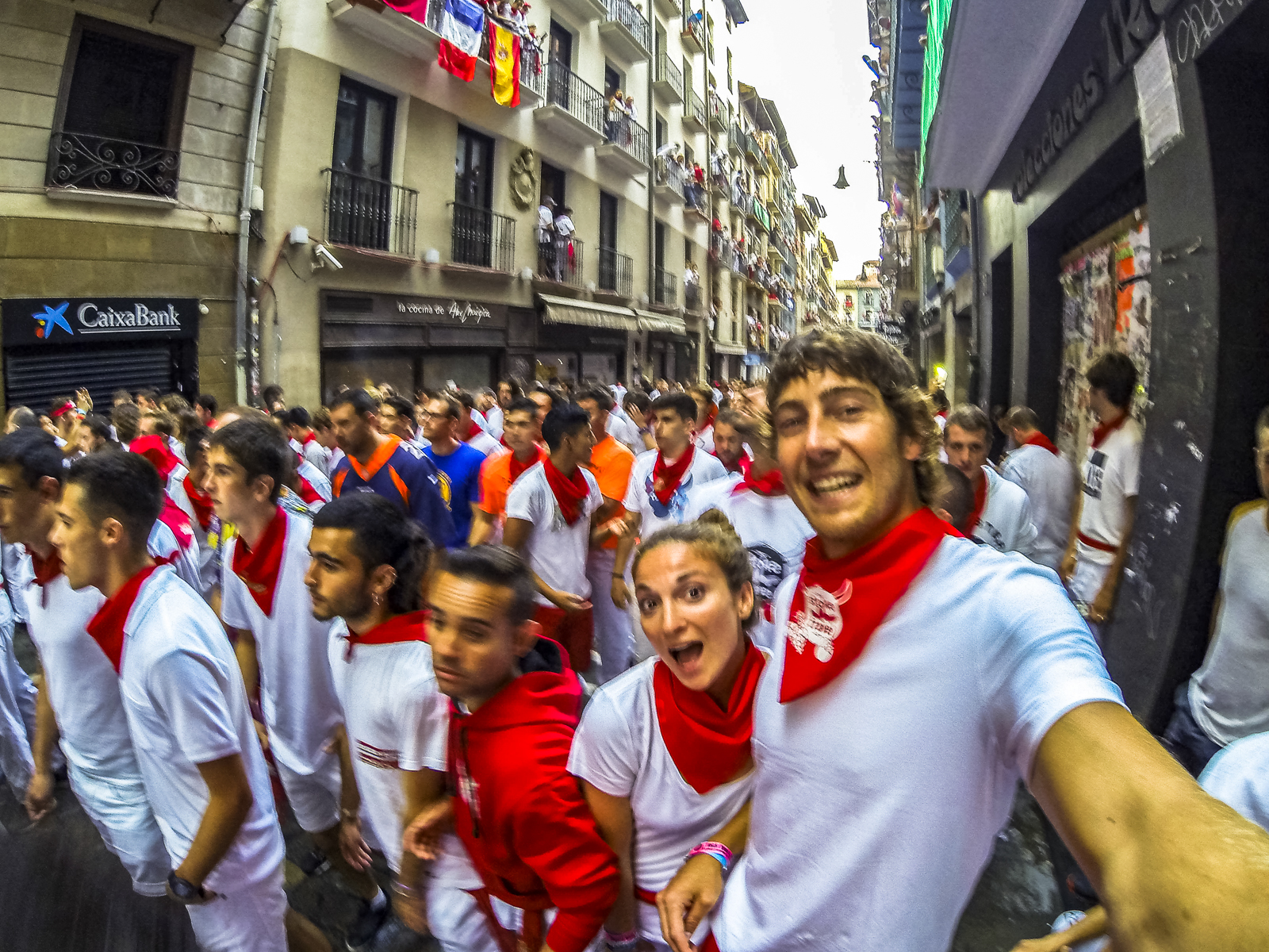 Running with the Bulls in Pamploma