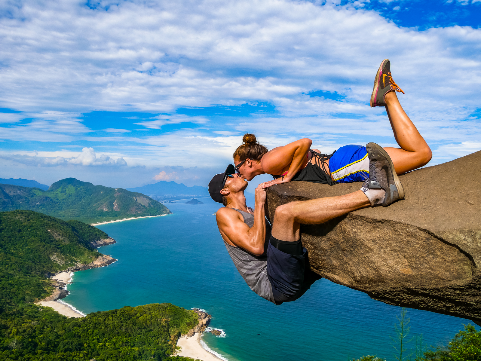 Cliffside kiss in Brazil