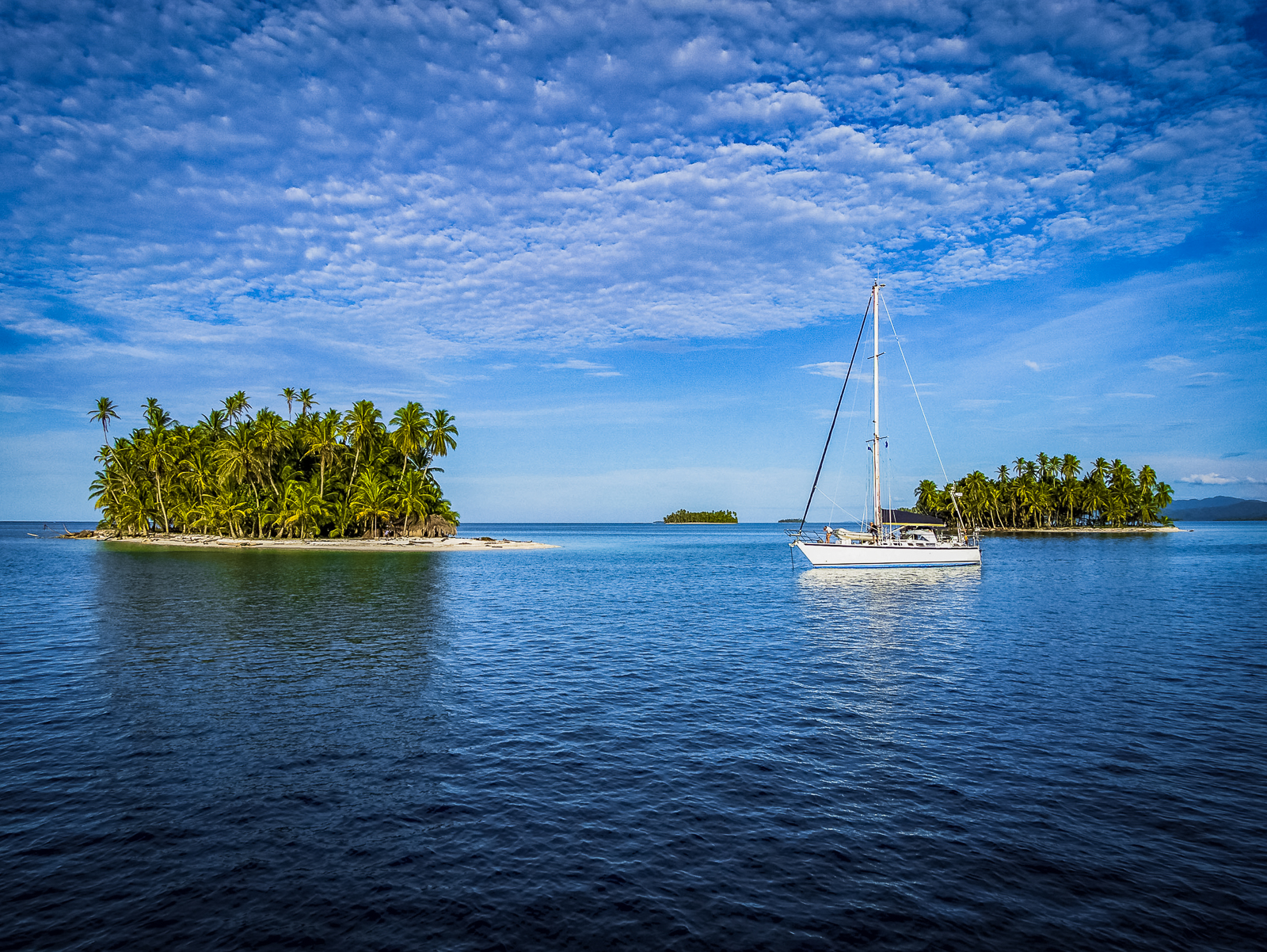 Sailboat in San Blas Islands Panama