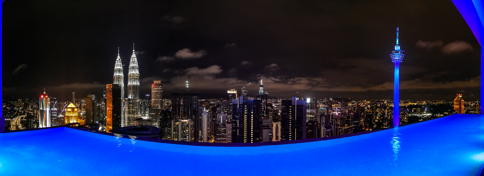 Rooftop infinity pool at The Face Suites