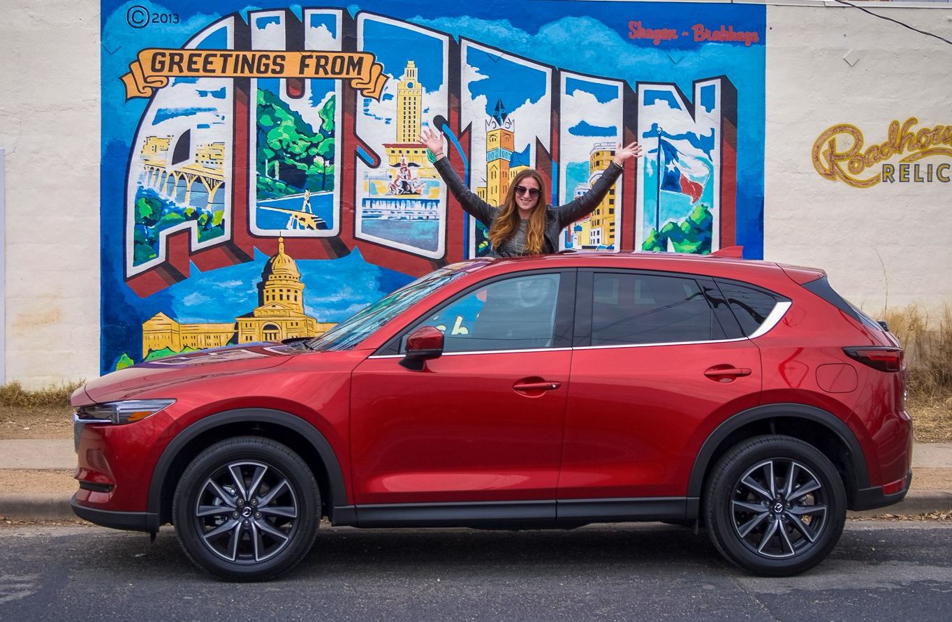 Mazda CX5 Greetings from Austin Wall