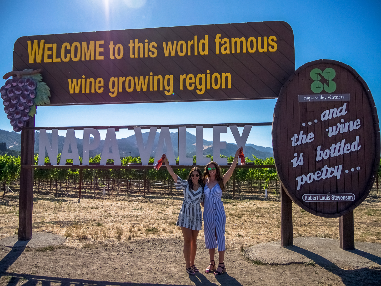 Welcome to Napa Valley sign