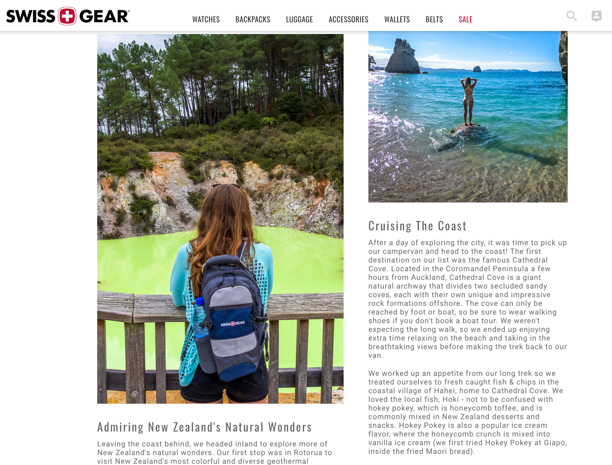 Read our New Zealand North Island on SWISSGEAR.com