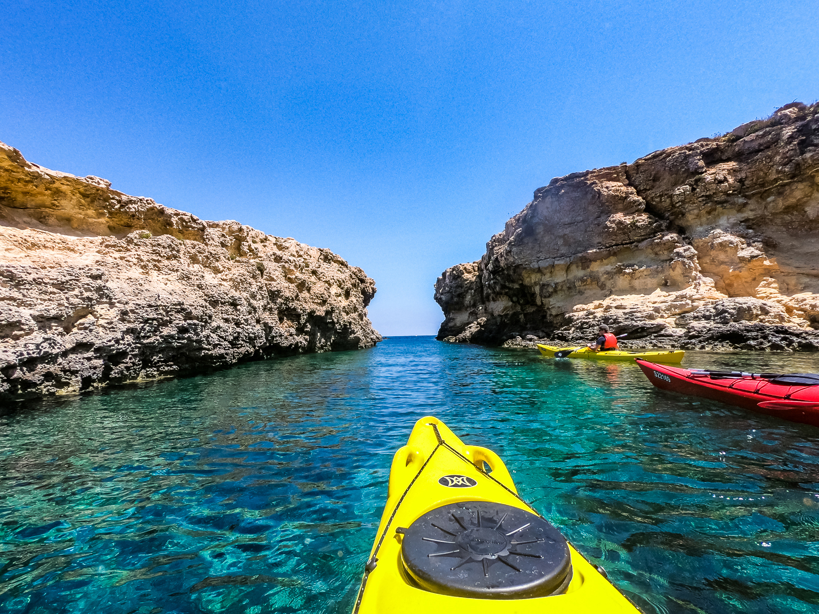 Kayaking around Comino with Kayak Gozo in Malta